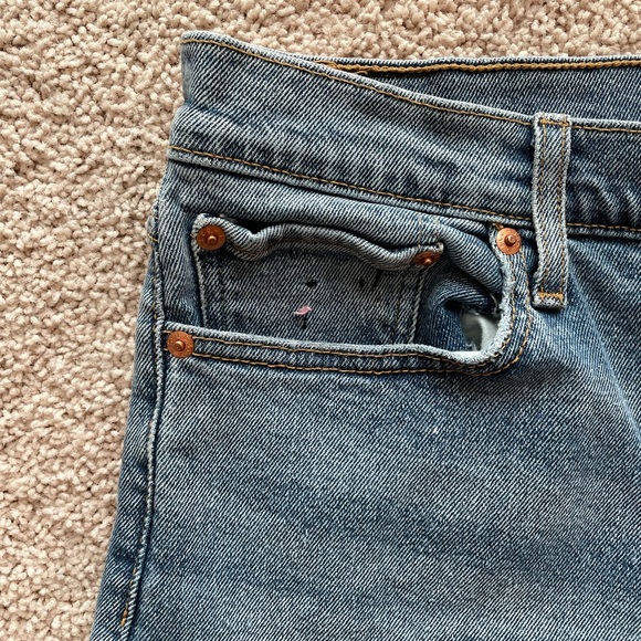 Levi’s Wedgie Fit High Rise Embroidered Jeans Size 32 - Picture 9 of 13